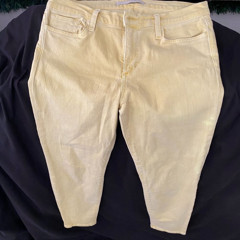 Yellow straight-leg Joe's Jeans